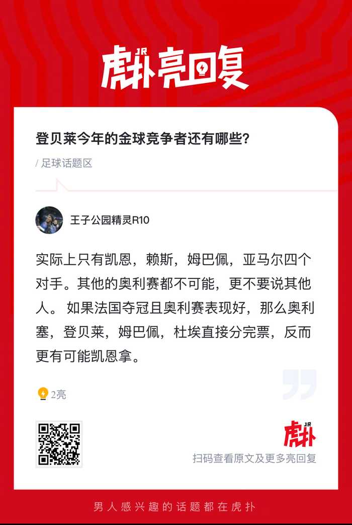 登贝莱入围金球奖,今年竞争者还有谁